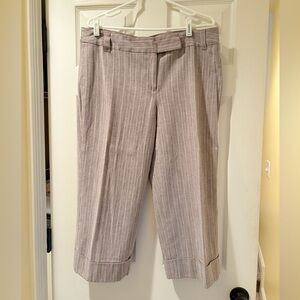 Cato Taupe Striped Trousers size 14